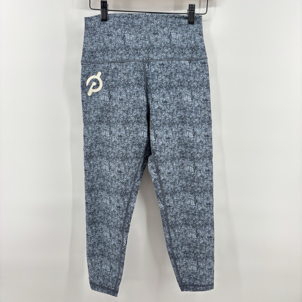 Peloton Capri Leggings Womens Medium Blue Athletic Performance Workout Pants